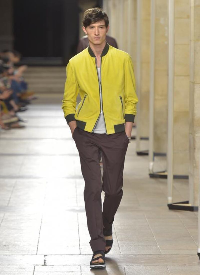 Look 11 of Véronique Nichanian’s Hermès SS17 menswear collection. Courtesy Hermès