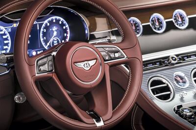 The steering is light but precise. Courtesy Bentley 