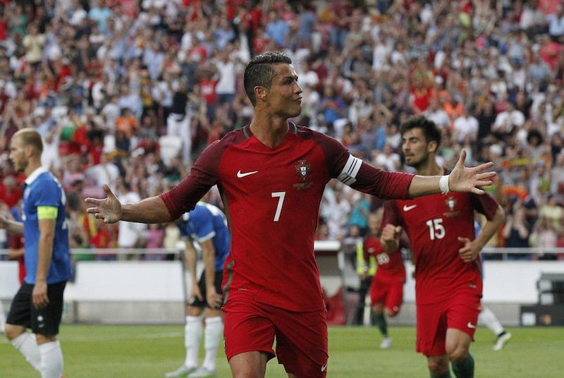 9 - Most hat-tricks scored for the Portugal national team. AP Photo