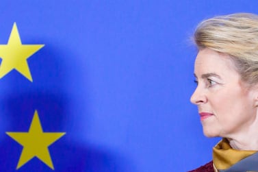 European Commission President Ursula von der Leyen attends a ceremony marking the 10th anniversary of the Lisbon Treaty and the start of new EU Institutional Cycle in Brussels, Belgium, 1 December 2019. EPA/JULIEN WARNAND
