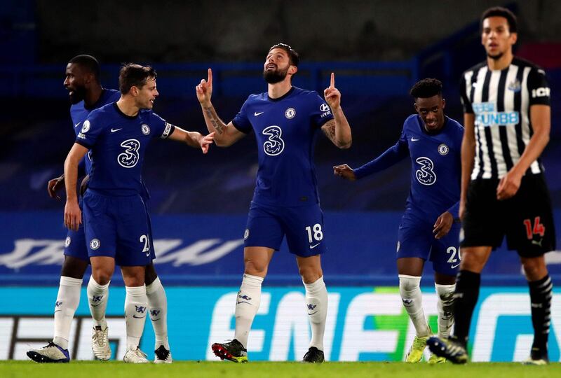SUBS: Oliver Giroud – (On for Abraham 20’) 6: Early introduction due to Abraham injury, making a 100th Premier League appearance as a substitute. Blasted home Chelsea’s first goal just after half-hour mark when low cross from Werner ended up at his feet via Darlow save. AFP