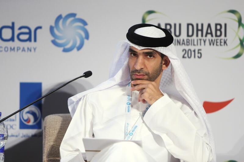 Dr Thani Ahmed Al Zeyoudi, the representative of the UAE for IRENA and the Director of Energy and Climate Change, participated in the panel discussion on “The State of Food Security in Arab Countries” was held on the final day of the IWS Conference at ADNEC in Abu Dhabi. Delores Johnson / The National