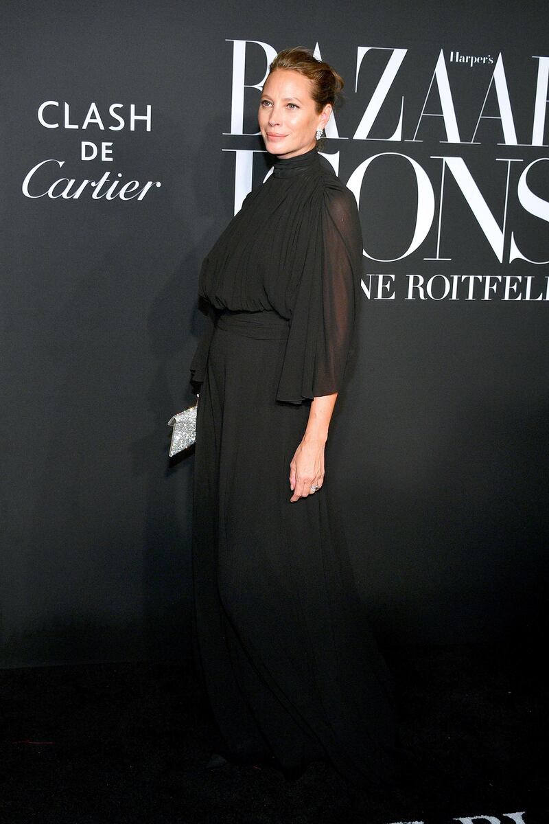 Christy Turlington attends the 'Harper's Bazaar' celebration of 'Icons By Carine Roitfeld' during New York Fashion Week on September 6, 2019. AFP