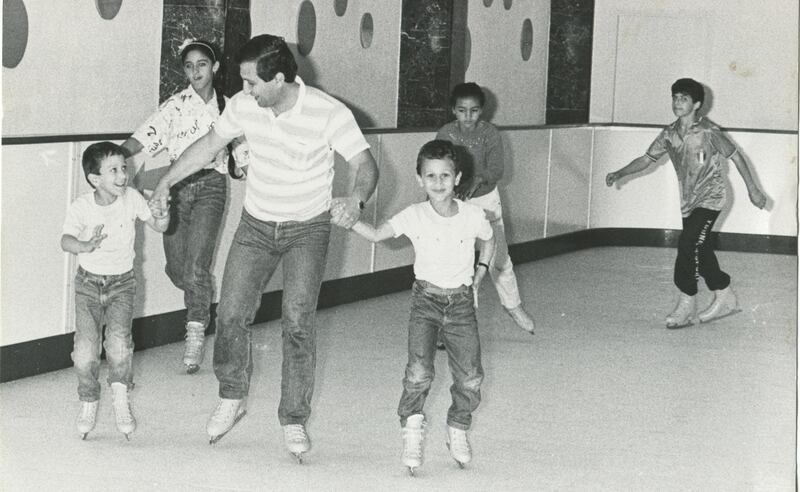 The skating rink at the Tourist Club was a major attraction in the early days of Abu Dhabi's transformation into a world city. Courtesy Al Ittihad