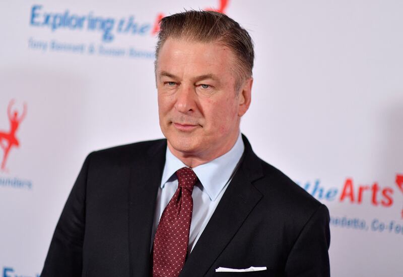 Actor Alec Baldwin was holding a Colt gun during a rehearsal for the low-budget Western when it discharged a live round, killing Halyna Hutchins. AFP