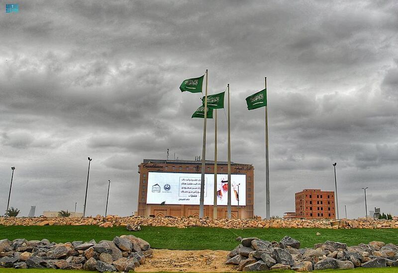 Heavy storm clouds in Jeddah. Photo: SPA