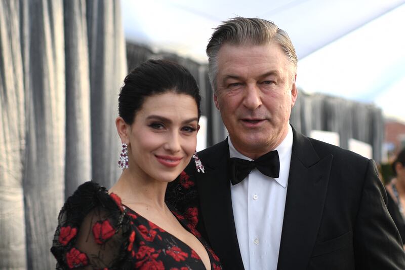 Actor Alec Baldwin, right, and wife Hilaria Baldwin have announced they're expected a seventh child. AFP