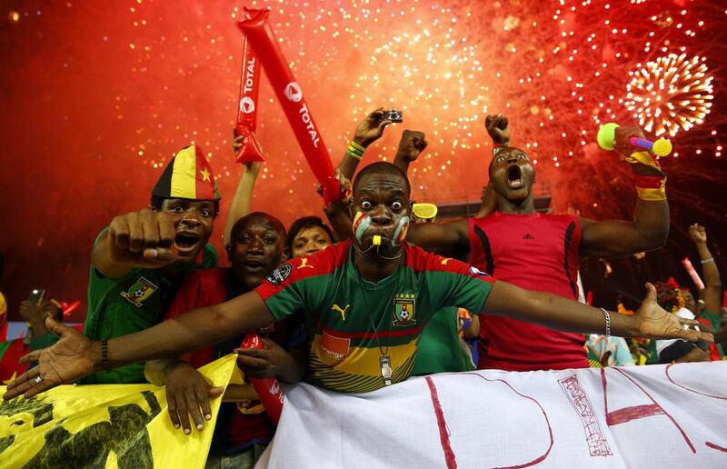 Cameroon fans before the match. Mike Hutchings / Reuters