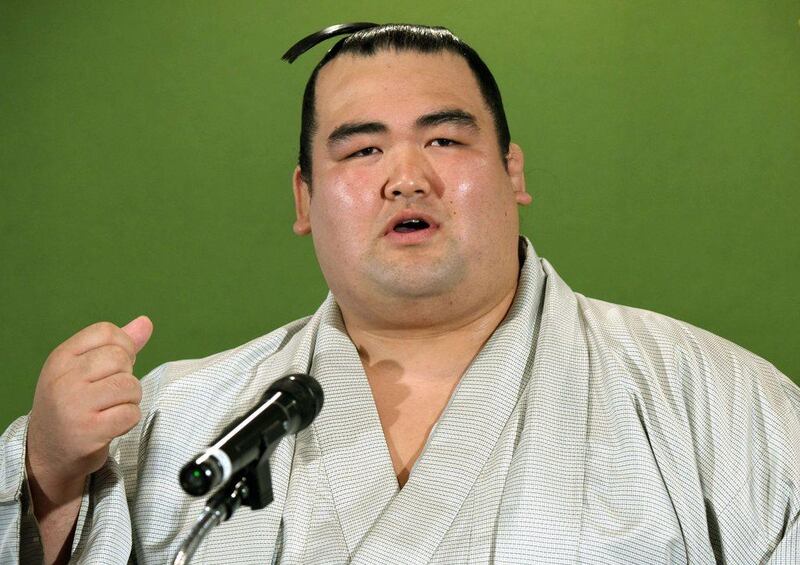 Japanense sumo wrestling champion Kotoshogiku. AFP PHOTO / Toru YAMANAKA