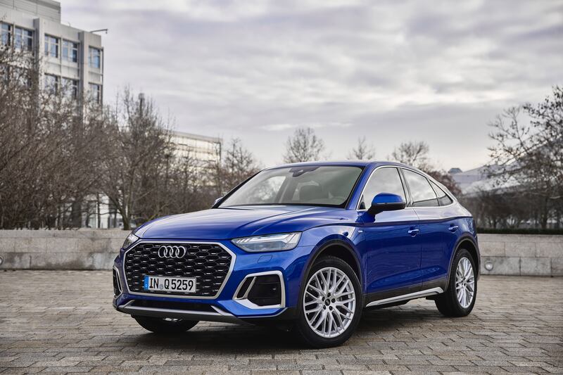 The Audi Q5 45 TFSI quattro Sportback is being referred to as a crossover utility vehicle.