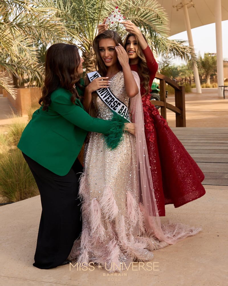 The moment Khalifa was crowned. Photo: Miss Universe Bahrain