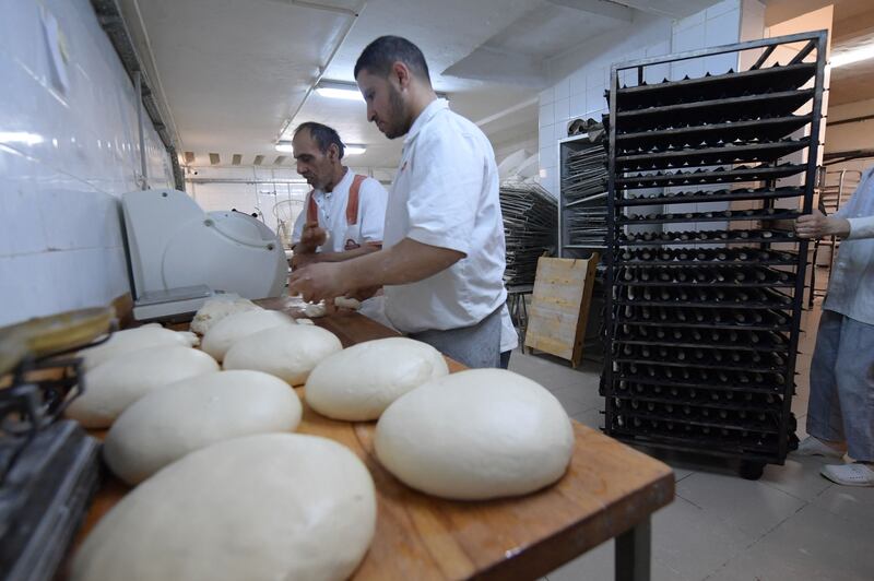 A bakery in Tunis. More than 3,000 Tunisian bread makers went on strike over overdue subsidies on Wednesday. AFP