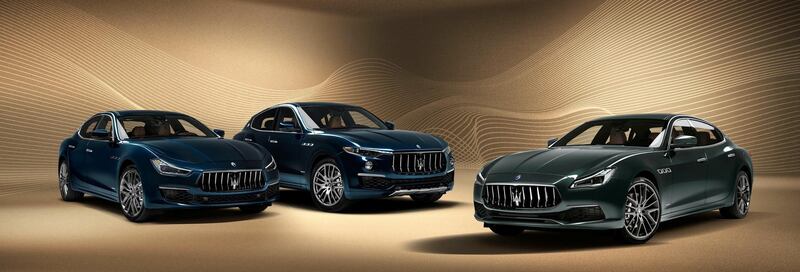 The Ghibli, Levante and Quattroporte hanging out.