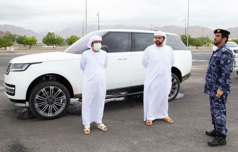 During the inspection tour, Sheikh Mohammed stressed that efforts will continue and all resources will be allocated to deal with the situation.  Photo: Fujairah Media Office