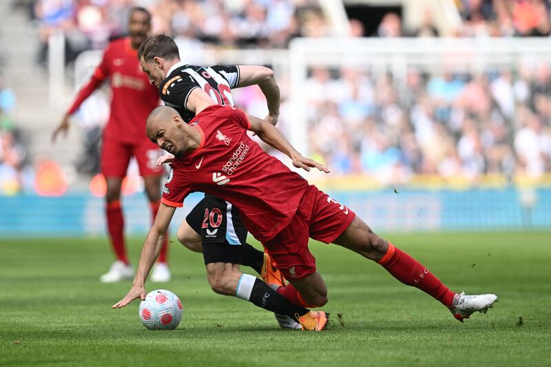 Fabinho - 7

The Brazilian came on for Henderson in the 69th minute. He was tricked by Saint-Maximin in the centre circle but otherwise kept things ticking over. 
AFP