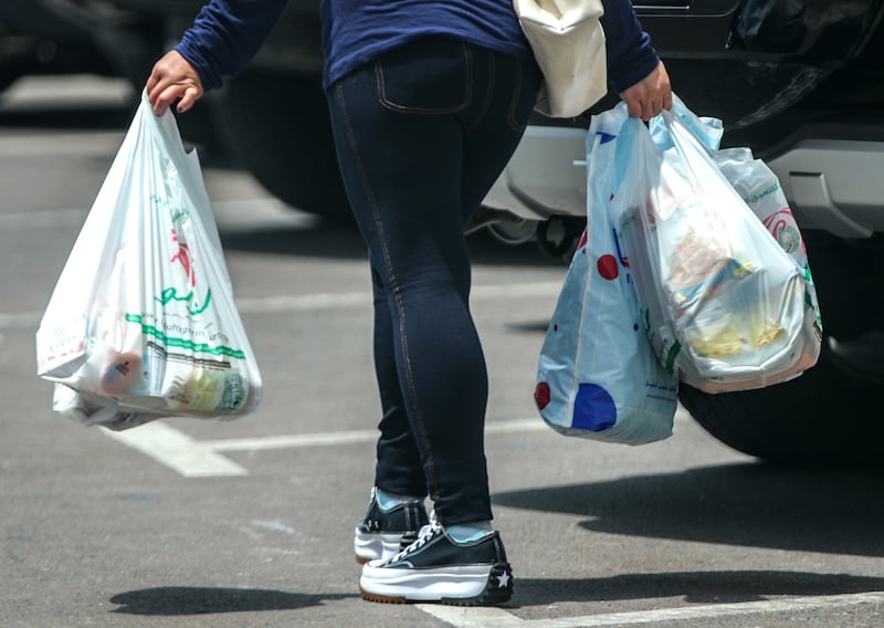 Plastic bags are already being phased out in Dubai and Abu Dhabi. Victor Besa / The National