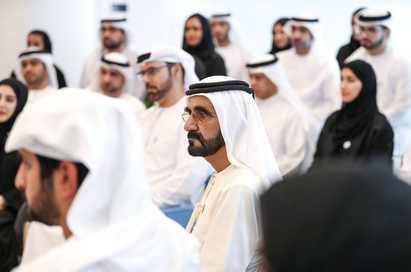 DUBAI, 19th September, 2018 (WAM) -- His Highness Sheikh Mohammed bin Rashid Al Maktoum, the Vice President, Prime Minister and Ruler of Dubai, chaired today at his office in Emirates Towers the annual brainstorming session with his team. The meeting agenda detailed new ideas and future plans. Wam