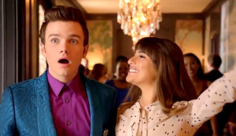 Chris Colfer and Lea Michele in Glee. Courtesy Fox TV