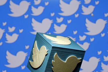 FILE PHOTO: A 3D-printed logo for Twitter is seen in this picture illustration made in Zenica, Bosnia and Herzegovina on January 26, 2016. REUTERS/Dado Ruvic/Illustration/File Photo GLOBAL BUSINESS WEEK AHEAD