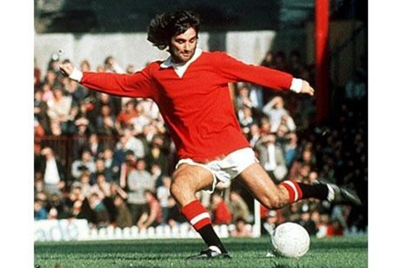 George Best, pictured in his Manchester United days, was a spent force by 1982.