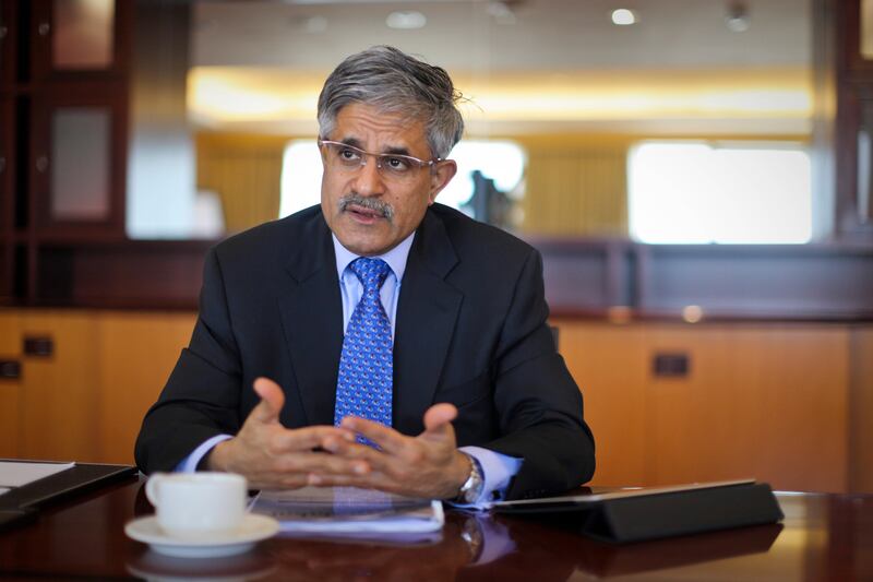 Dubai, United Arab Emirates - April 28 2013 - Mahmood H. Al Kooheji, Chief Executive Officer of Mumtalakat speaks to The National at the Fairmont Hotel on Sheikh Zayed Road.  (Razan Alzayani / The National) 