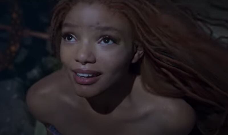 Halle Bailey stars as Ariel. She was part of the team who unveiled the trailer to audiences on Friday. Photo: Disney / YouTube