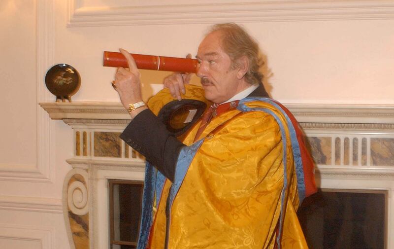Receiving an honorary doctorate of arts at the Old Naval College, Greenwich, in 2002. PA Images