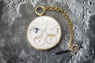 George Daniels’s Space Traveller pocket watch of 1982 sold at a Sotheby’s London auction for £3.6 million on July 2. Photo: Sotheby's