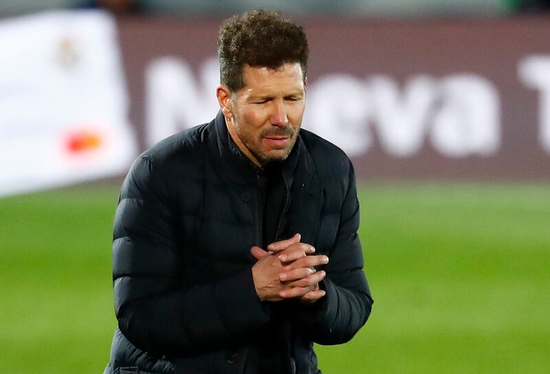 Atletico Madrid manager Diego Simeone. Reuters