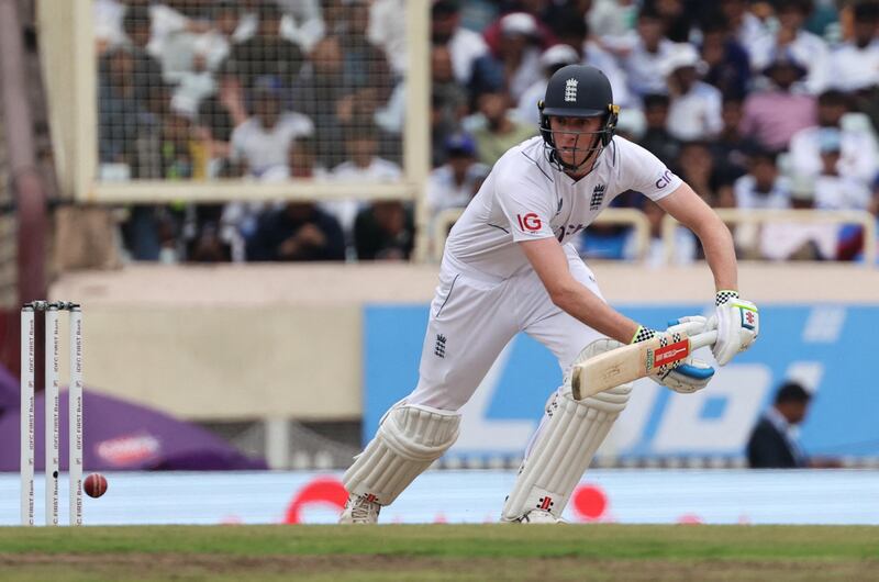 England's Zak Crawley top-scored with 60 in their second innings. Reuters