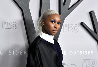 LOS ANGELES, CALIFORNIA - JANUARY 09: Cynthia Erivo attends the Premiere Of HBO's "The Outsider" at DGA Theater on January 09, 2020 in Los Angeles, California.   Frazer Harrison/Getty Images/AFP
== FOR NEWSPAPERS, INTERNET, TELCOS & TELEVISION USE ONLY ==
