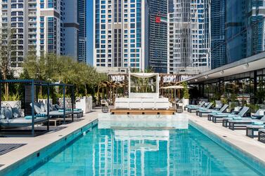 The swimming pool at ME Dubai by Melia. Photo: Melia