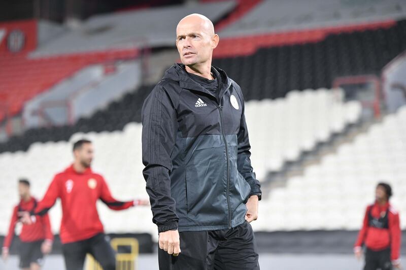 Marcel Keizer's Al Jazira side are second in the Arabian Gulf League, behind table-toppers Sharjah only on goal difference. Courtesy Al Jazira FC