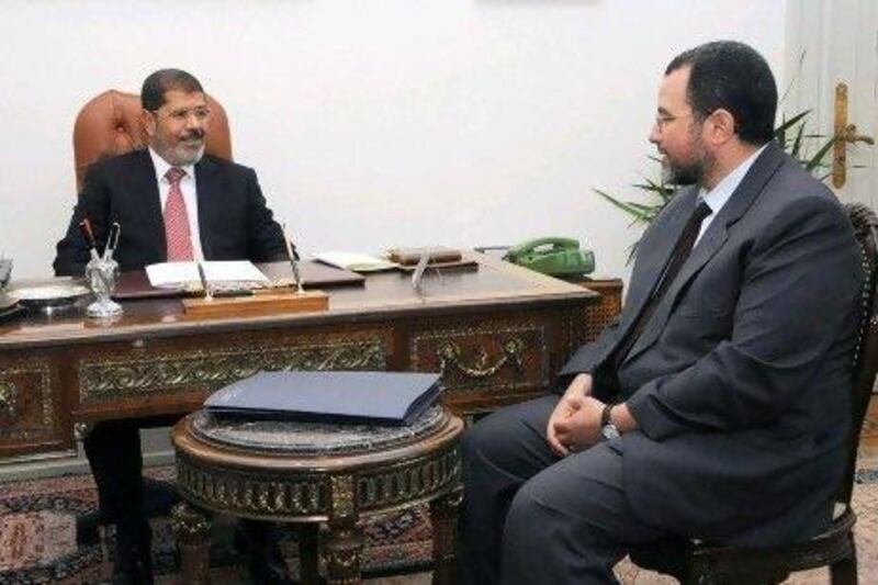 Egyptian president Mohammed Morsi has appointed former irrigation minister Hisham Kandil (right) as his new prime minister.