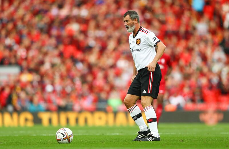 Manchester United's Roy Keane came on as a sub. PA