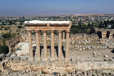 The Temple of Jupiter at the ancient Roman ruins of Baalbek. Reuters