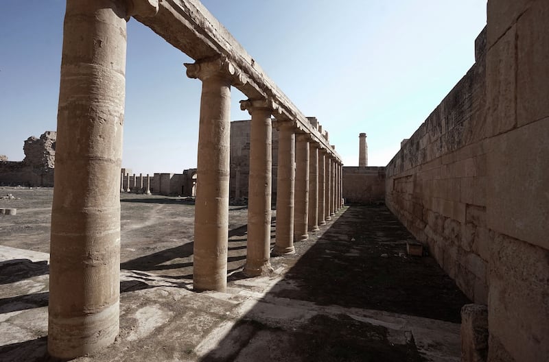Hatra was the capital of an Arab kingdom that flourished in the first and second centuries AD, but by the third century it had been destroyed and deserted. AFP