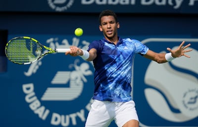 Felix Auger-Aliassime neeeded three sets to beat Maxime Cressy. AP