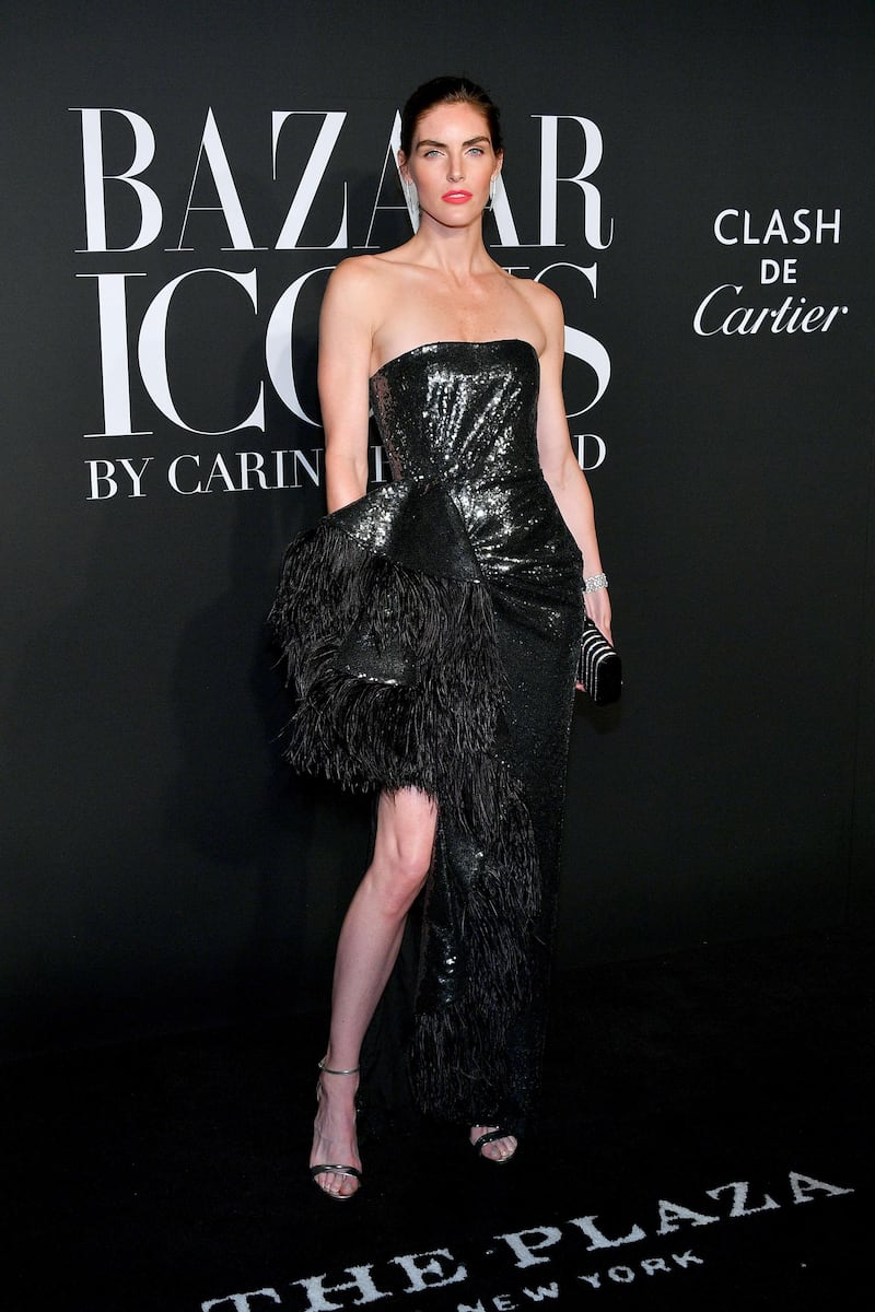 Hilary Rhoda attends the 'Harper's Bazaar' celebration of 'Icons By Carine Roitfeld' during New York Fashion Week on September 6, 2019. AFP