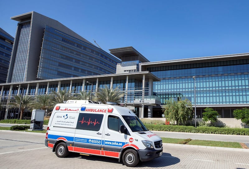 Abu Dhabi, United Arab Emirates - November 14, 2019: Tour around new Sheikh Shakhbout hospital. Thursday the 14th of November 2019. Sheikh Shakbout Medical City, Abu Dhabi. Chris Whiteoak / The National