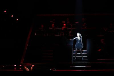Faye Brookes shines as the lead Roxie Hart in the musical 'Chicago' at Dubai Opera. Chris Whiteoak / The National