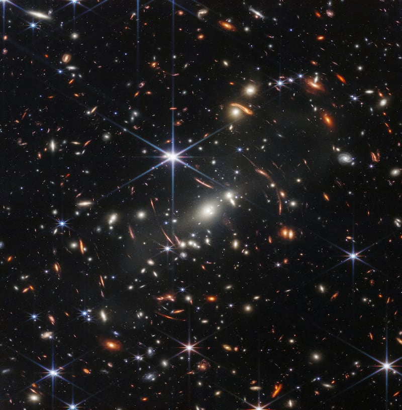 The first full-colour image from Nasa's James Webb Space Telescope shows galaxy cluster Smacs 0723, on July 11. Reuters