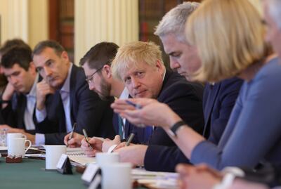 Boris Johnson met leaders from the oil and gas industry. Twitter