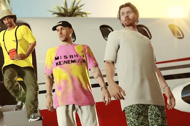 The resident DJs in 'Grand Theft Auto V' wear tops designed by Misbhv and Civilist. Courtesy RockStar Games