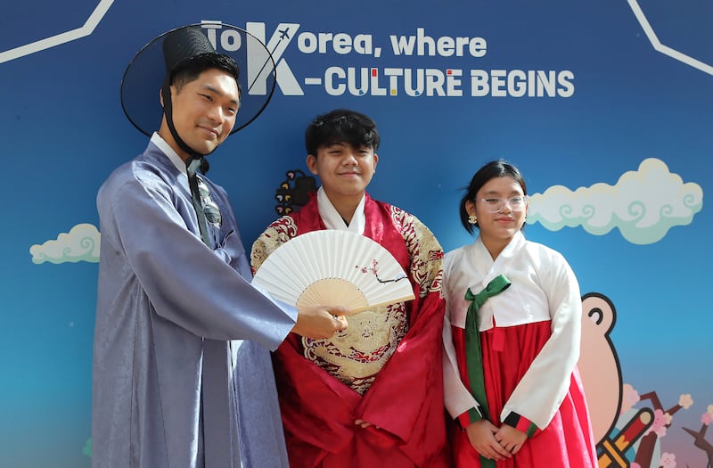 'To Korea, Where K-Culture Begins' is a two-day event taking place at Dubai Festival City Mall. All photos: Pawan Singh / The National