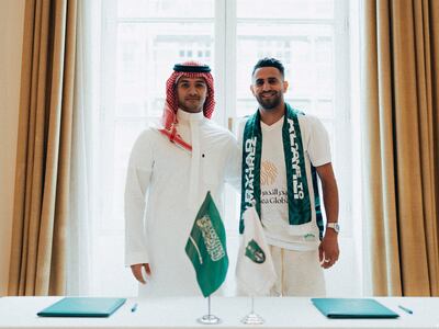 Riyad Mahrez is one of several high-profile signings from Al Ahli this summer. Reuters