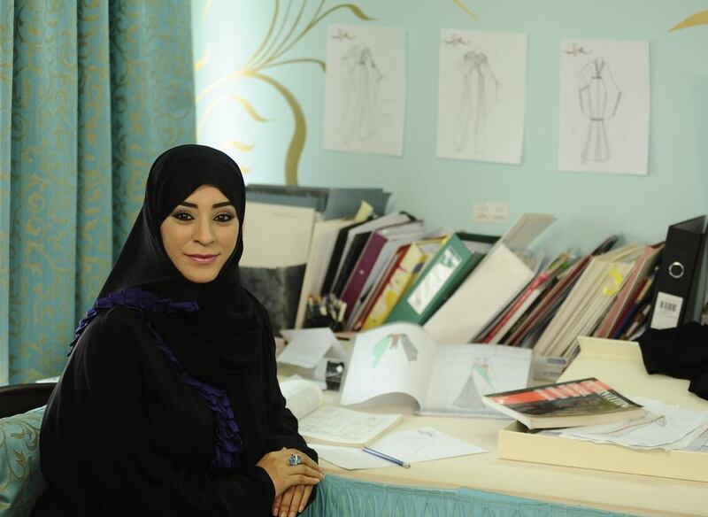 The fashion designer Aysha Al Dhaheri views money as a tool, not a focal point of life. Charles Crowell for The National
