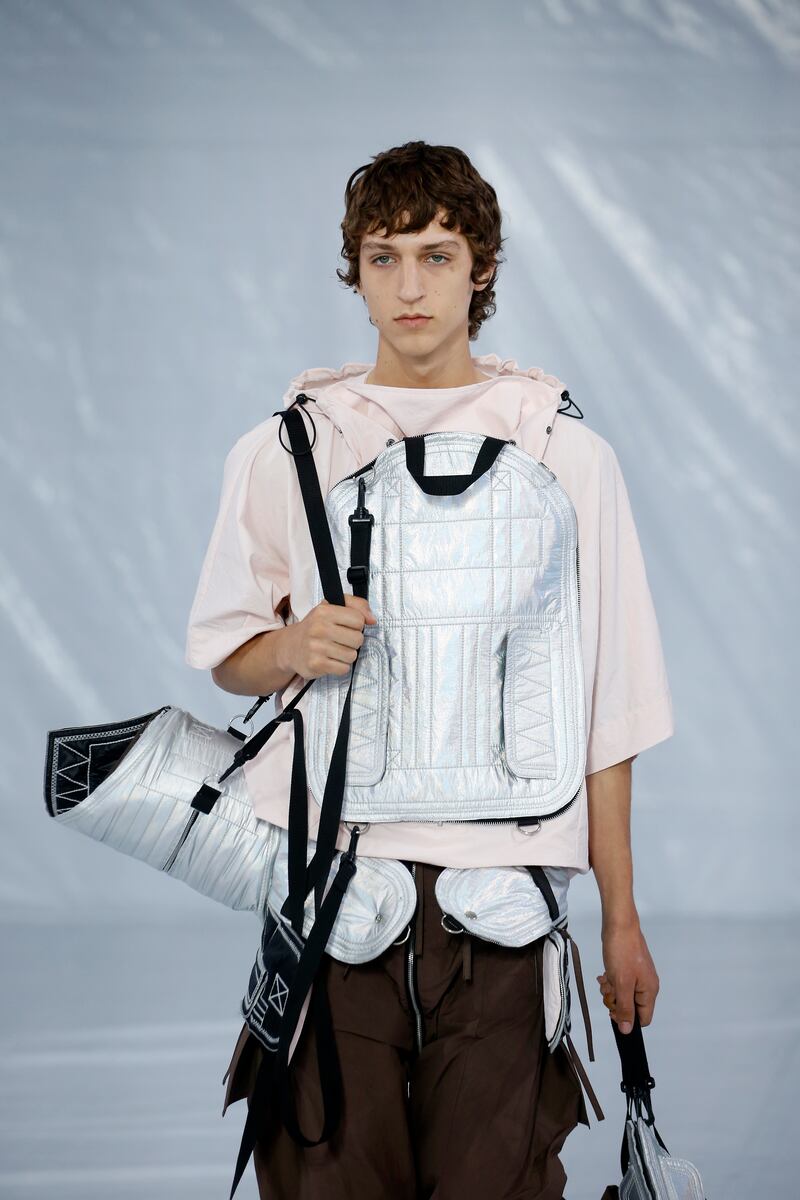 A model walks the runway during the Craig Green show in Paris. Getty Images