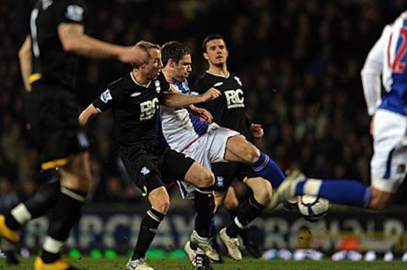 Blackburn's David Dunn, centre, went to Burnley's youth academy before joining their rivals.