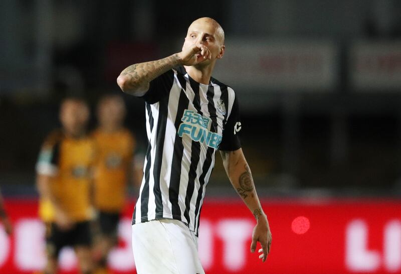 Jonjo Shelvey - 6: Booked after 15 minutes for needless foul. Should have made it 1-1 five minutes before break but could only miscue the ball which trickled back to the keeper. Had been poor until five minutes from time when he turned a player inside out then curled it into the top corner. His first moment of quality - but a crucial one. Reuters